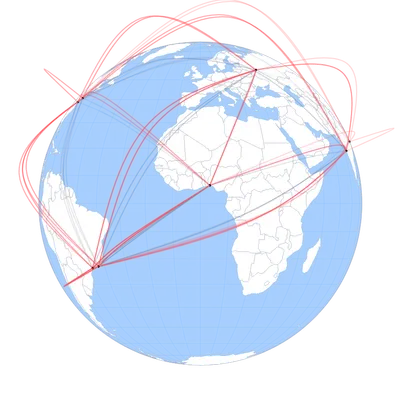 GeoSpline - draggable-globe